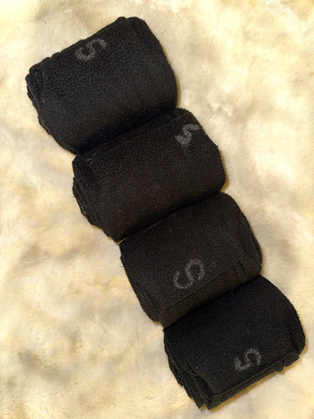 Polo Wraps for Hunters / Jumpers Black Fleece Excellent Pre-Owned Condition